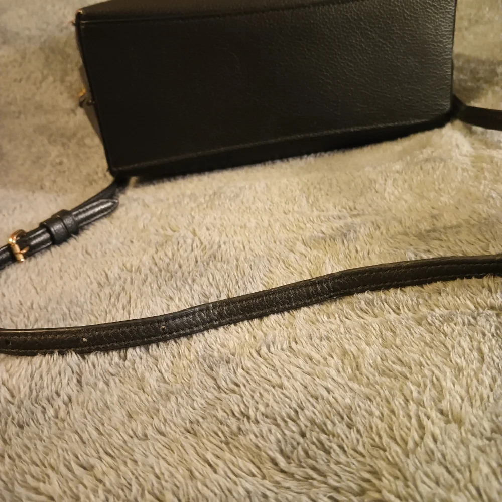 Coach Black Leather Mollie 25 Tote